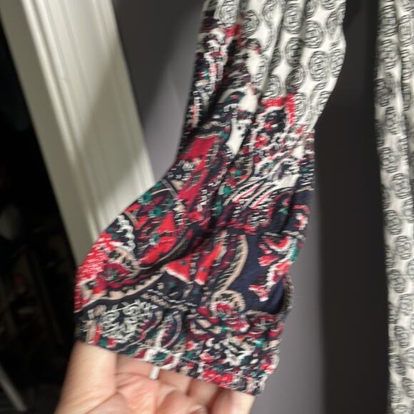 Umgee Black and White Geometric Print Tunic Dress Size Small - Picture 5 of 8